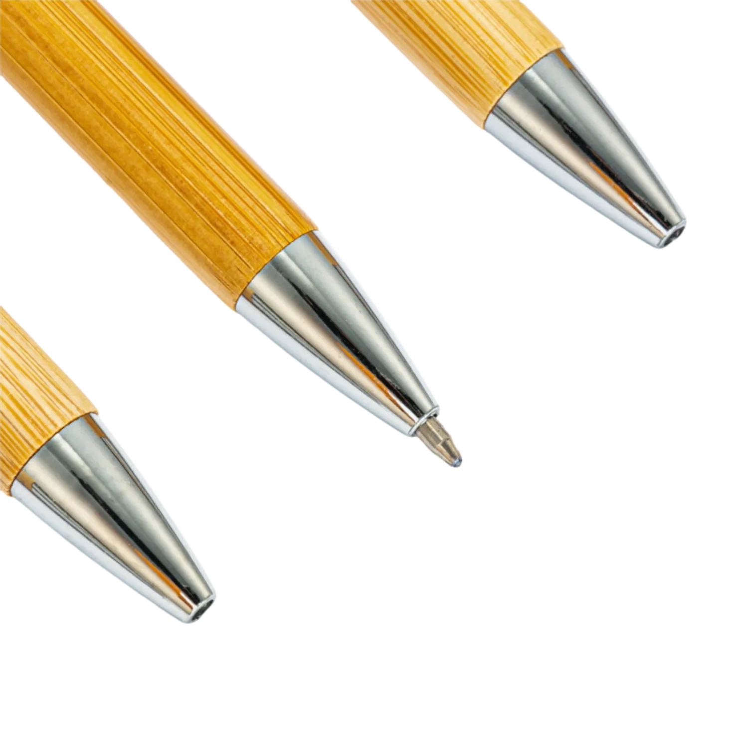 Retractable Eco Bamboo Pen - Eco-Friendly Bulk
