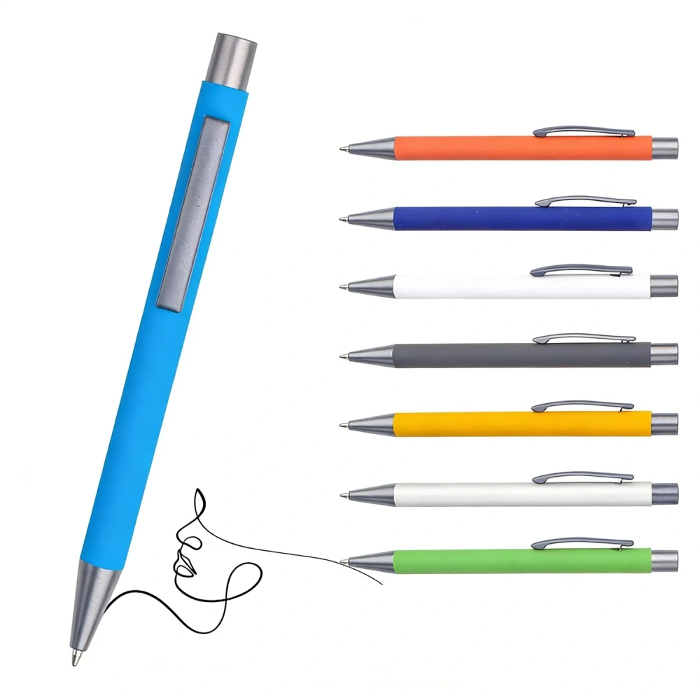 Matte Finish Plastic Ballpoint Pen - Customized