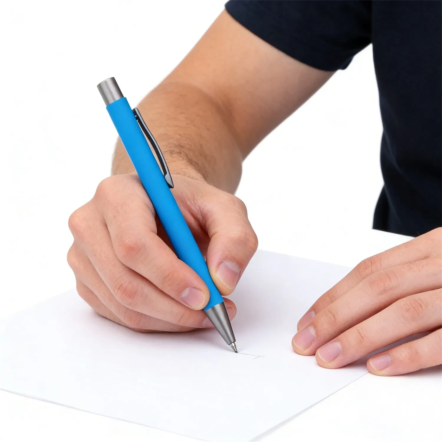 Matte Finish Plastic Ballpoint Pen - Customized