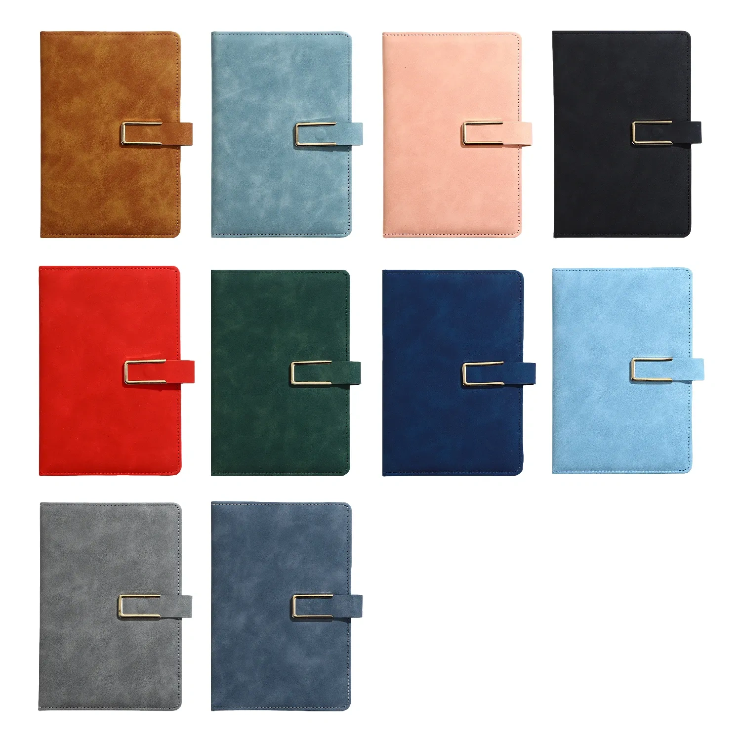 Suede Faux Leather A5 Notebook - Personalized