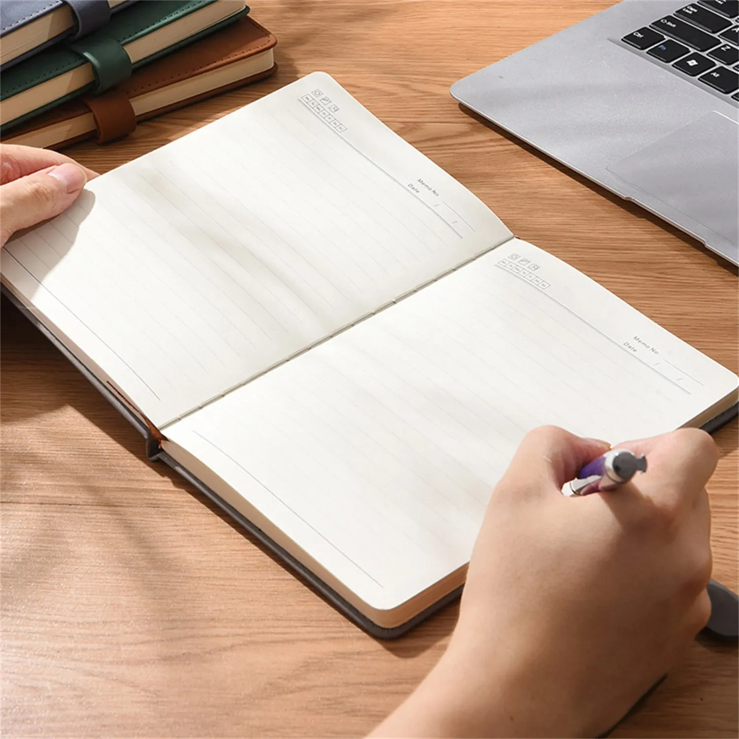 Suede Faux Leather A5 Notebook - Personalized