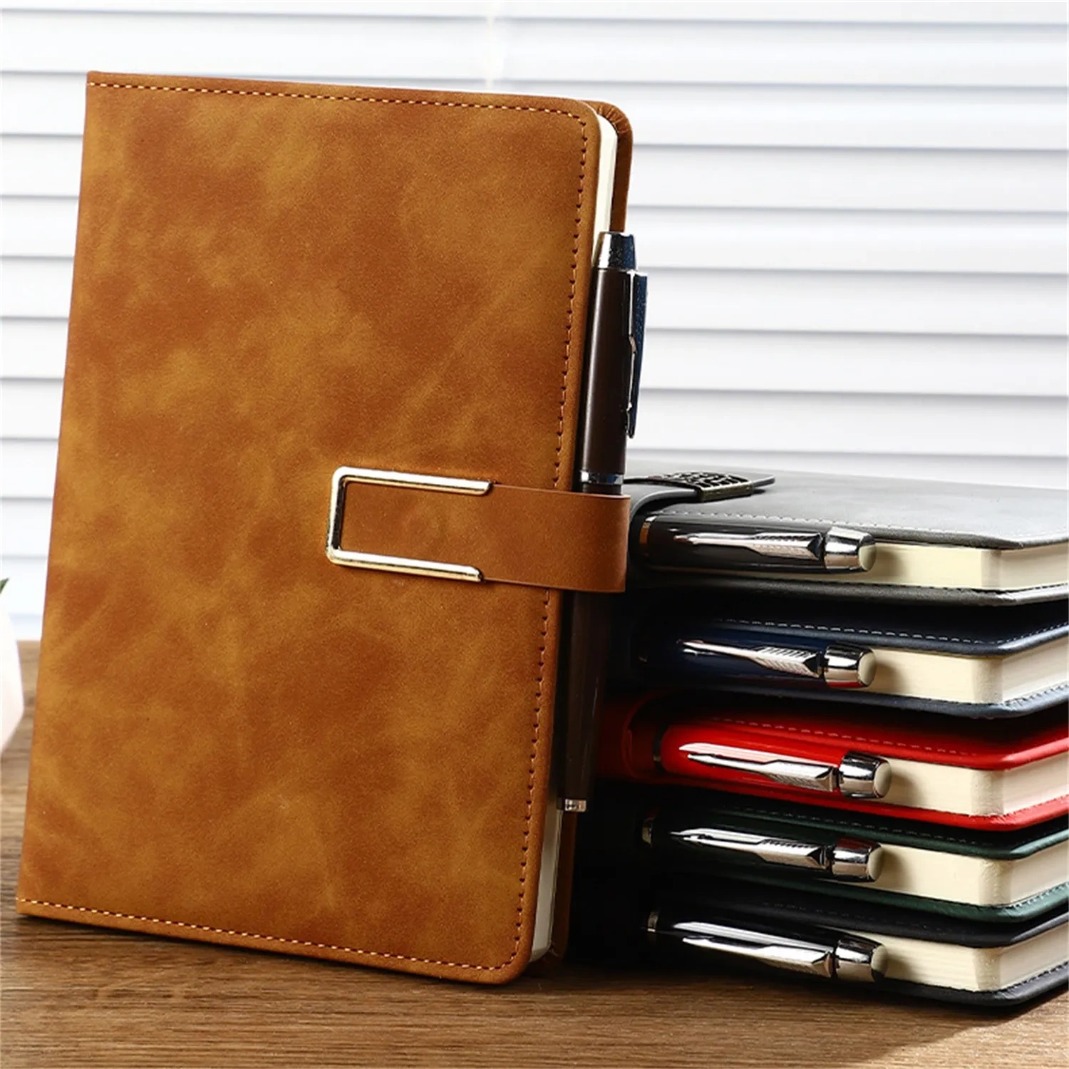 Suede Faux Leather A5 Notebook - Personalized