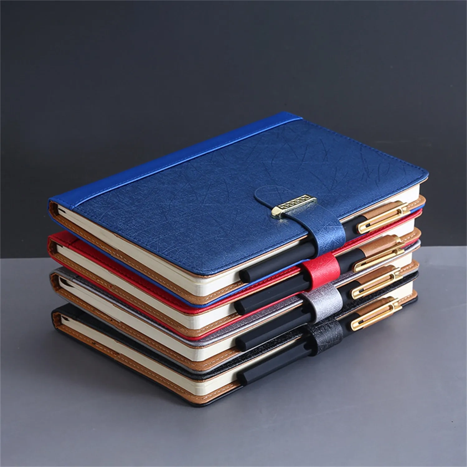 PU Leather A5 Strap Notebook - Corporate Supply