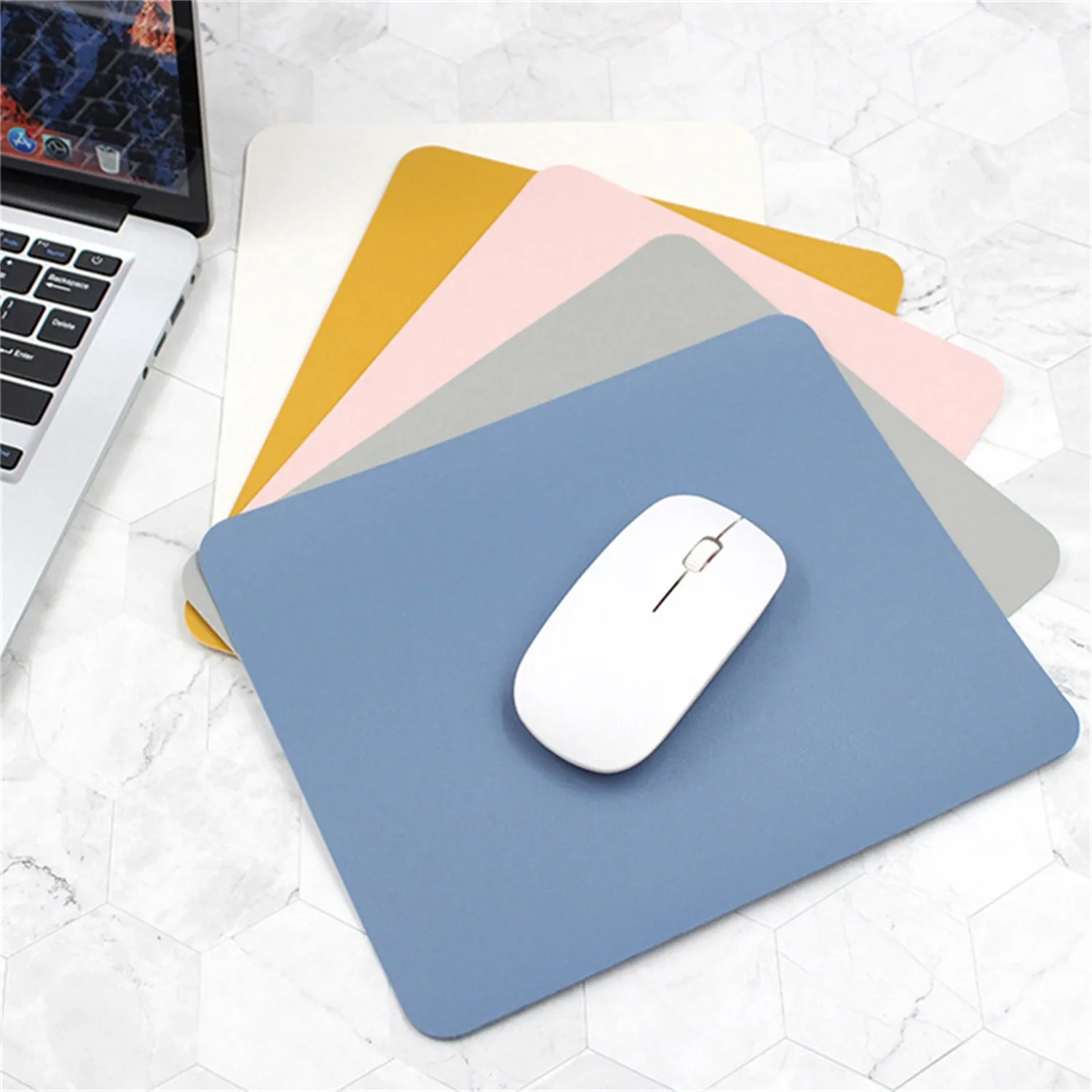 PU Leather Mouse Pad - Premium Custom Logo