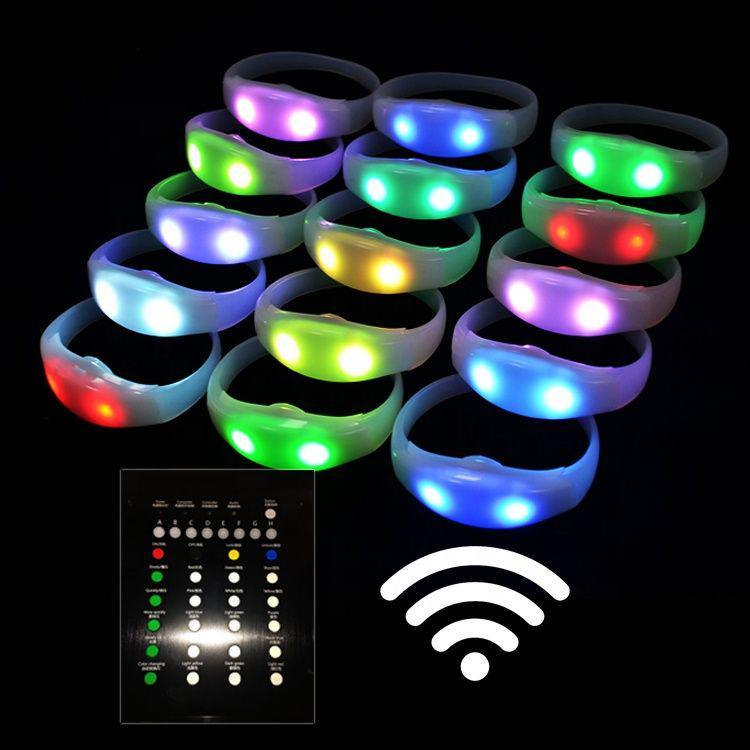 Custom Remote Controlled LED Silicone Wristband