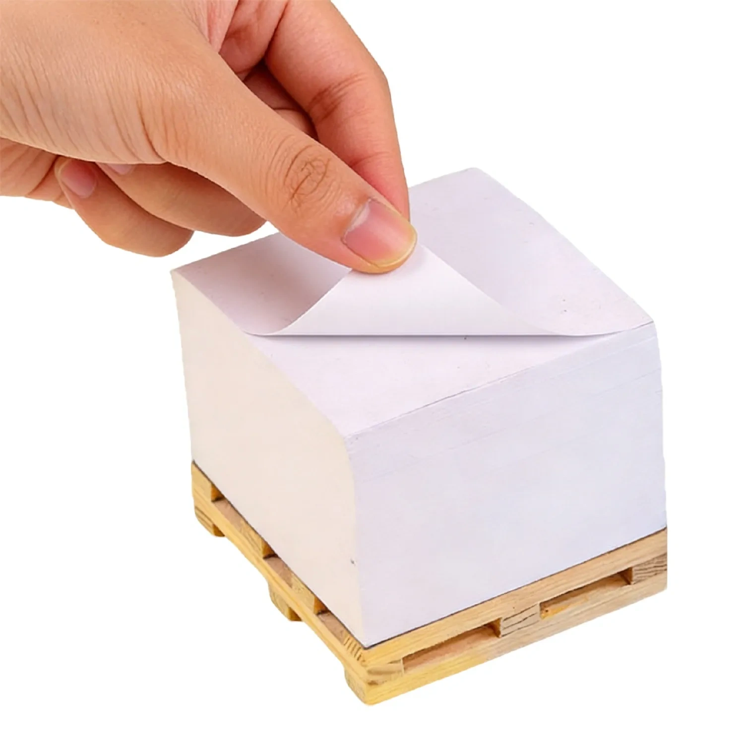 Custom Pallet Shaped Sticky Notes - Low MOQ
