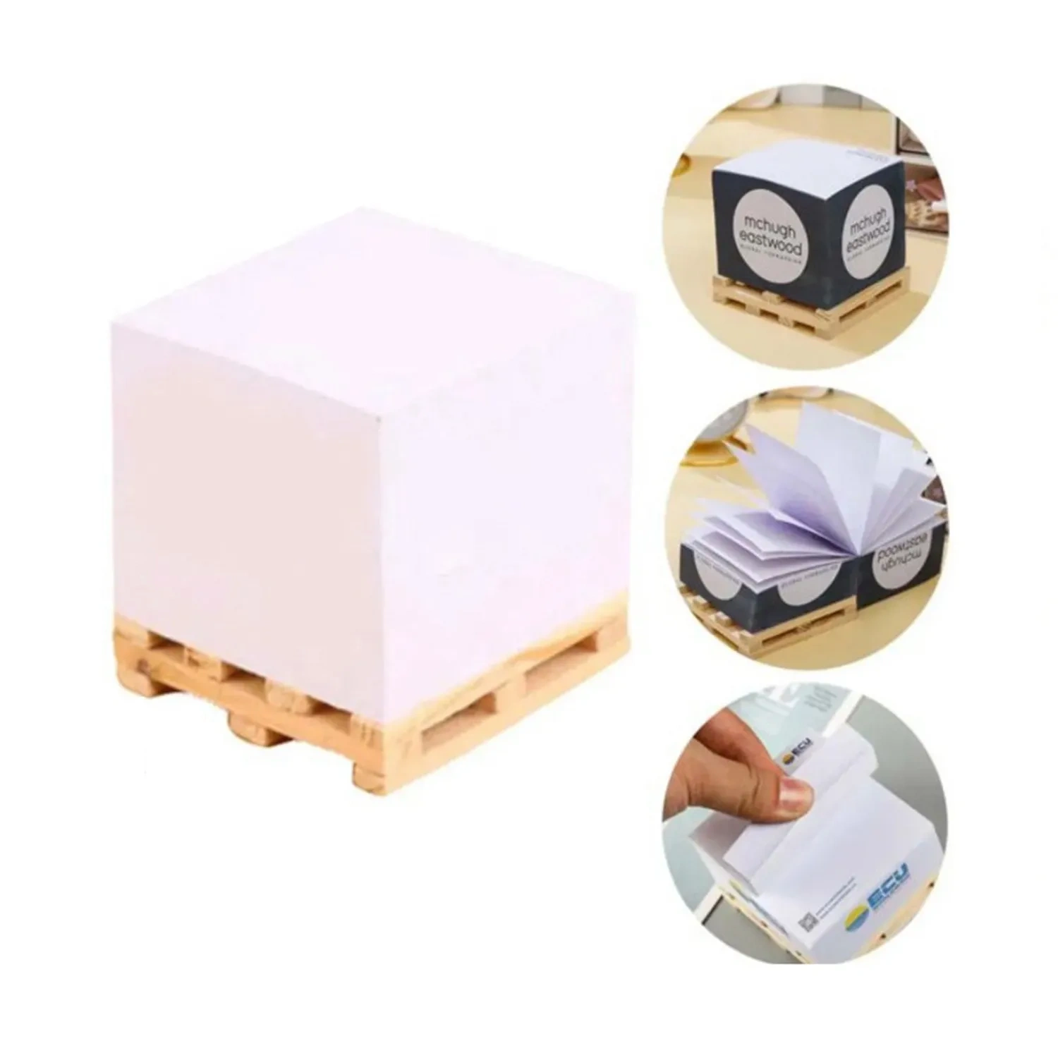 Custom Pallet Shaped Sticky Notes - Low MOQ