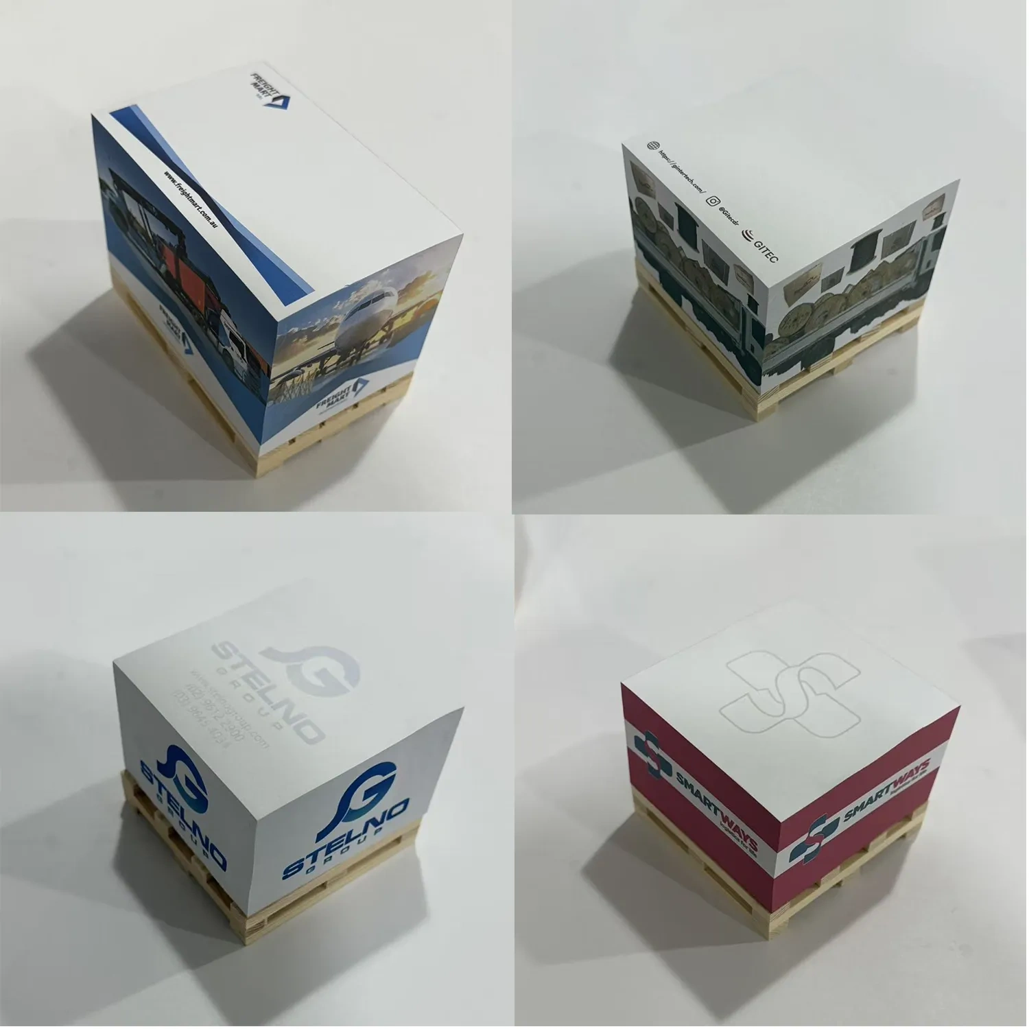Custom Pallet Shaped Sticky Notes - Low MOQ