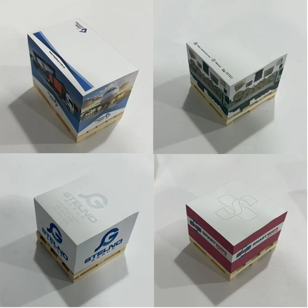 Custom Pallet Shaped Sticky Notes - Low MOQ