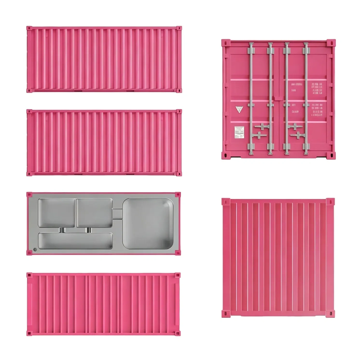 Industrial Style Container Organizer - Unique Gift