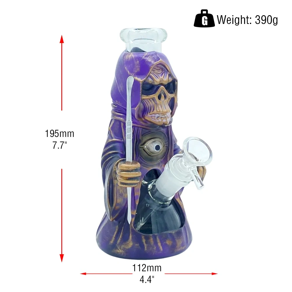 Custom Grim Reaper Clairvoyant Resin Water Pipe