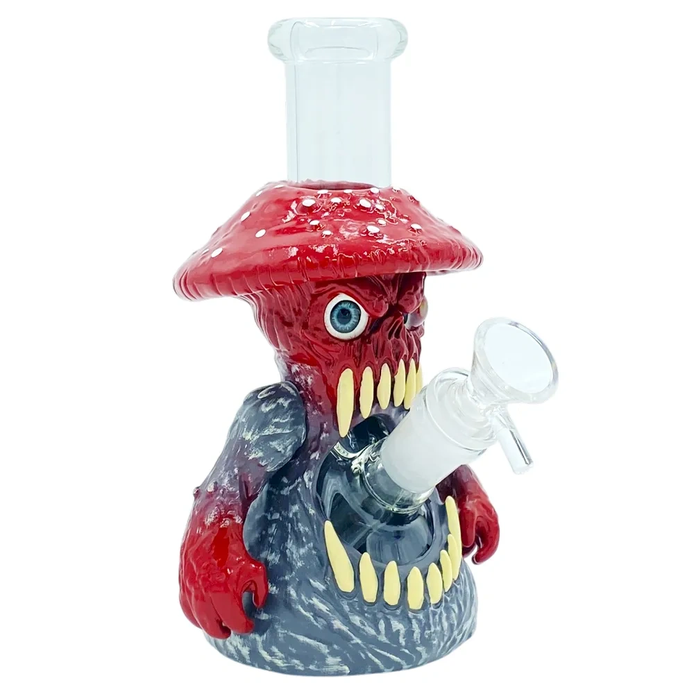 Custom Mushroom Monster Silicone Glass Water Pipe