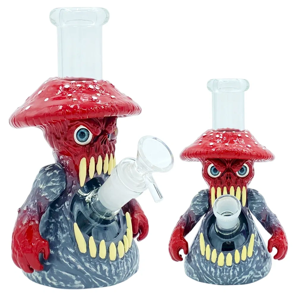 Custom Mushroom Monster Silicone Glass Water Pipe