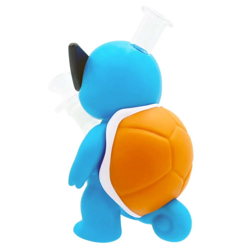 Custom Cool Squirtle Silicone Glass Water Pipe