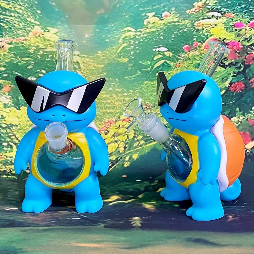 Custom Cool Squirtle Silicone Glass Water Pipe
