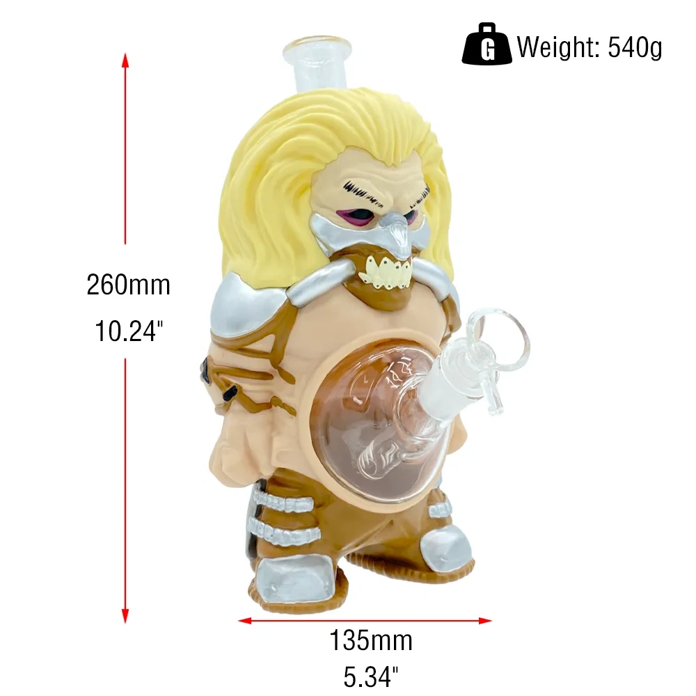 Custom Immortan Joe Mad Max Style Resin Glass Water Pipe