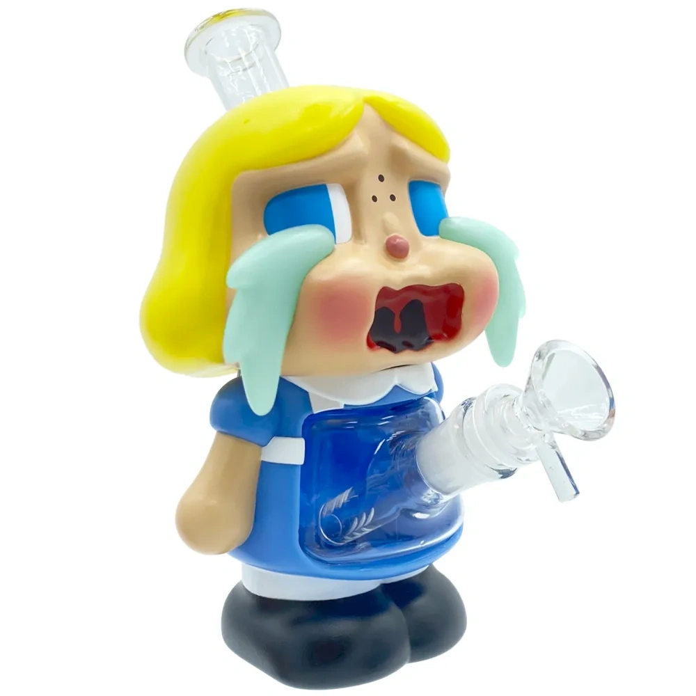 Custom Crying Girl Doll Resin Glass Water Pipe Set