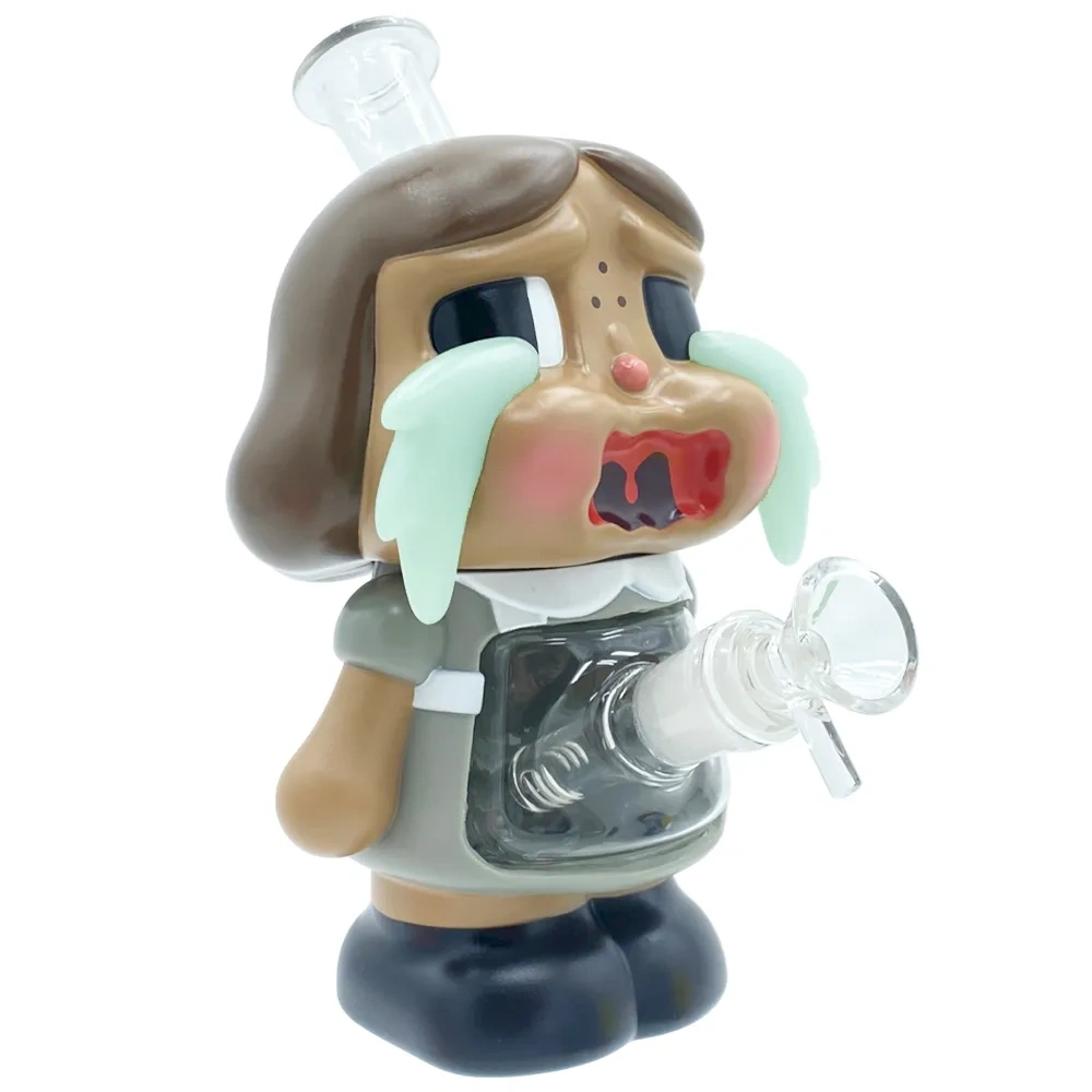 Custom Crying Girl Doll Resin Glass Water Pipe Set