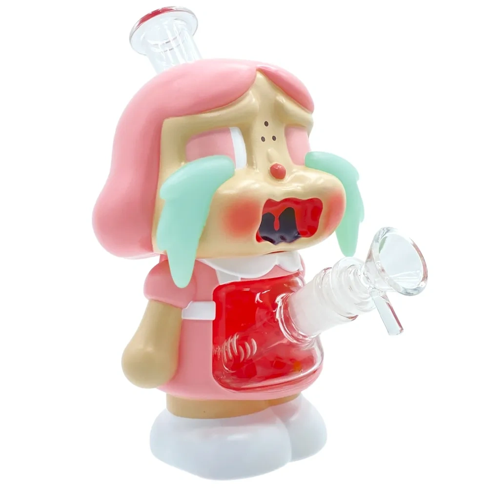 Custom Crying Girl Doll Resin Glass Water Pipe Set