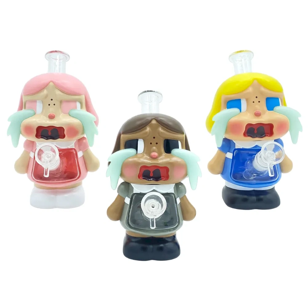 Custom Crying Girl Doll Resin Glass Water Pipe Set