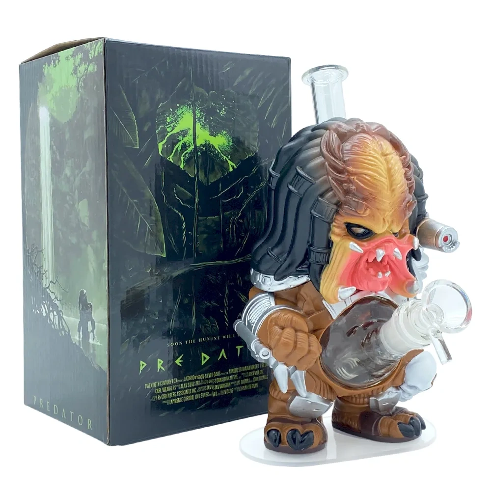 Custom Predator Alien Hunter Style Resin Glass Water Pipe