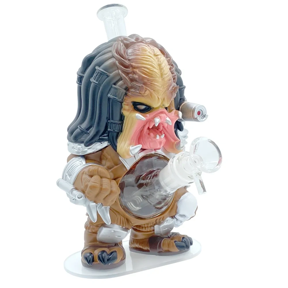 Custom Predator Alien Hunter Style Resin Glass Water Pipe