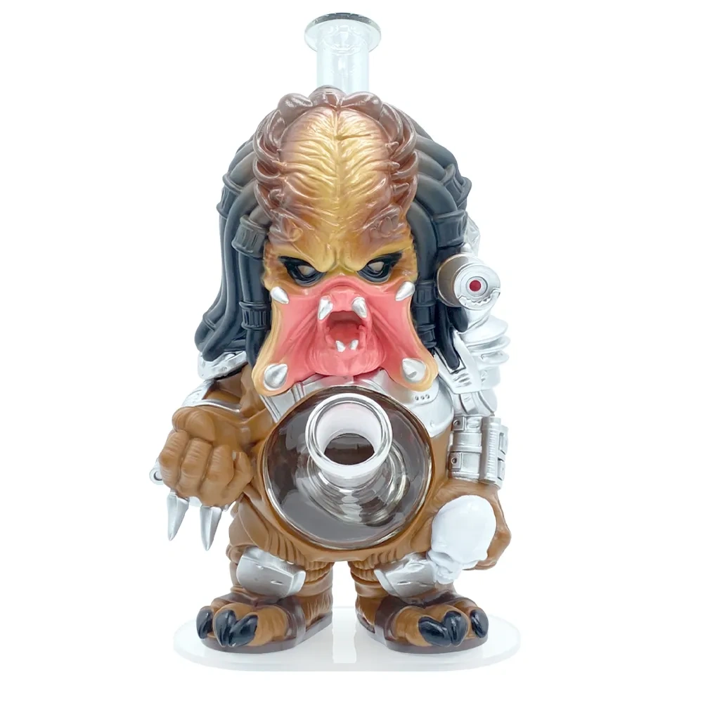 Custom Predator Alien Hunter Style Resin Glass Water Pipe