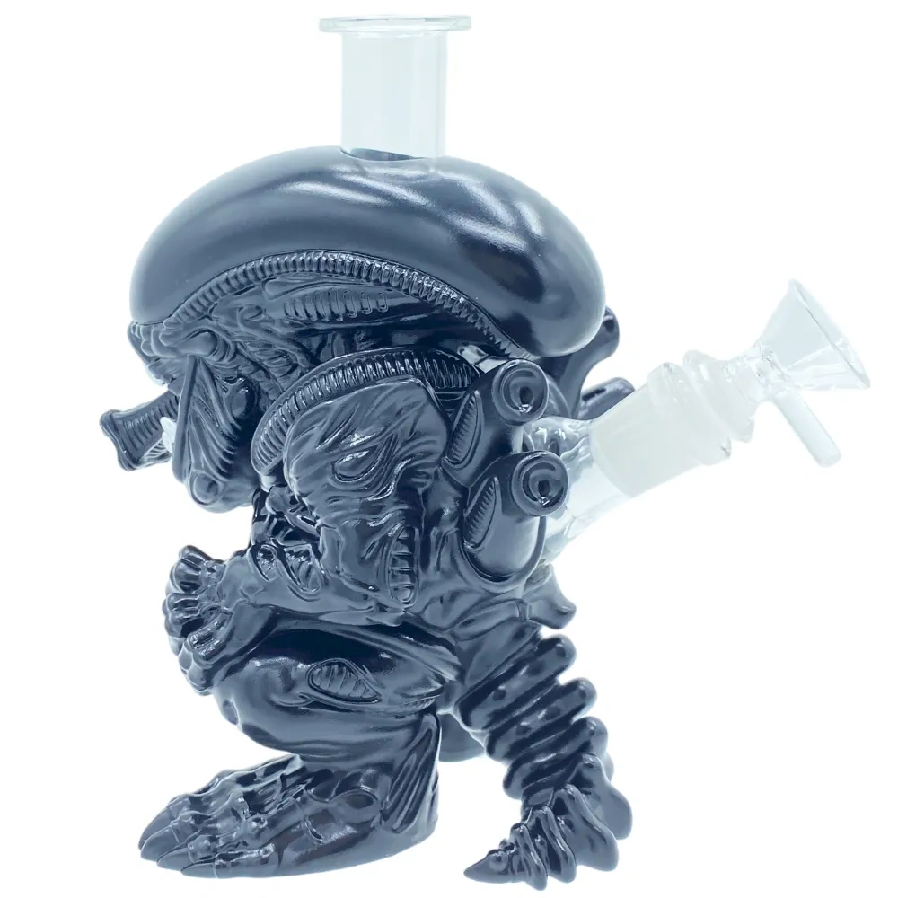 Custom Xenomorph Alien Style Resin Glass Water Pipe