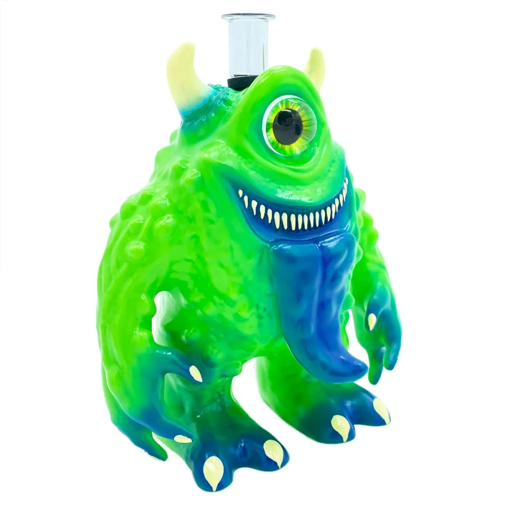 Custom One-Eyed Monster Resin Glass Water Pipe Set