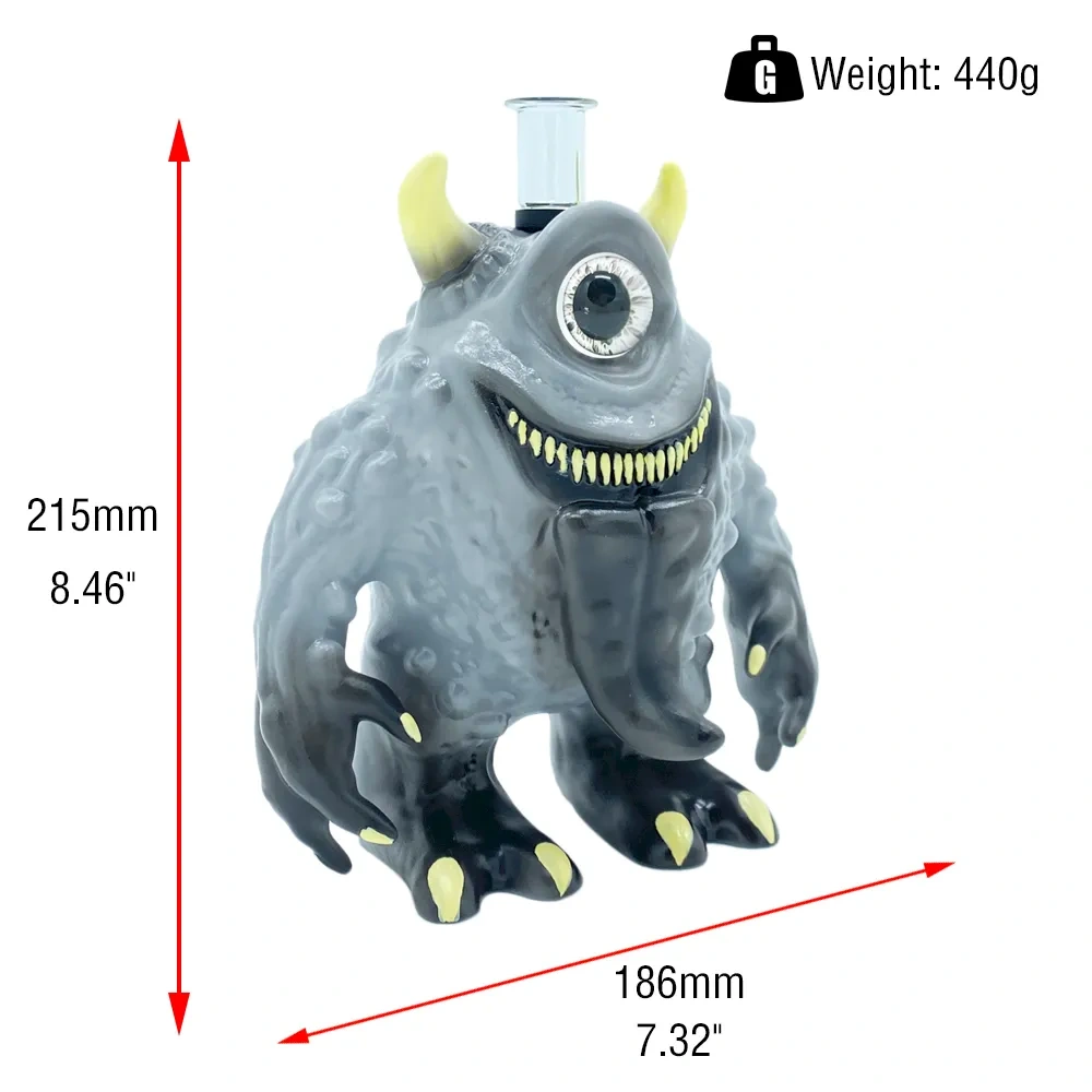 Custom One-Eyed Monster Resin Glass Water Pipe Set
