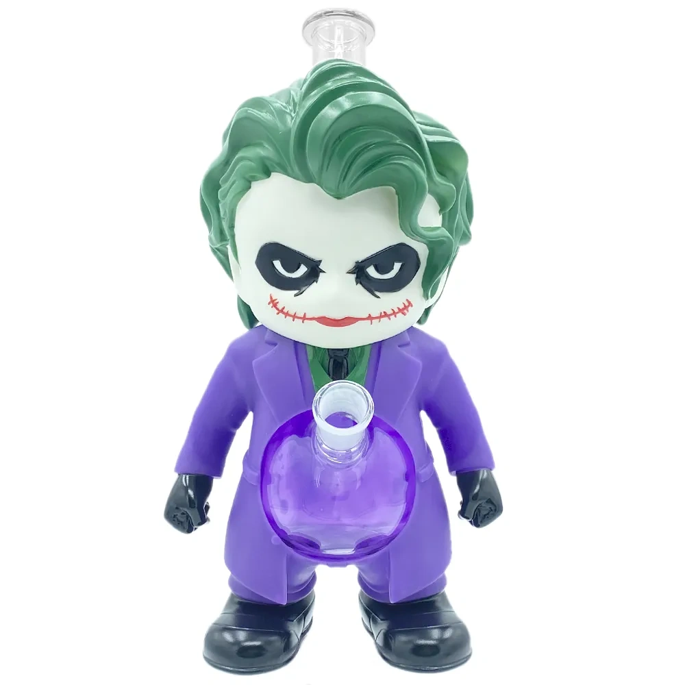 Custom Joker DC Comics Style Resin Glass Water Pipe