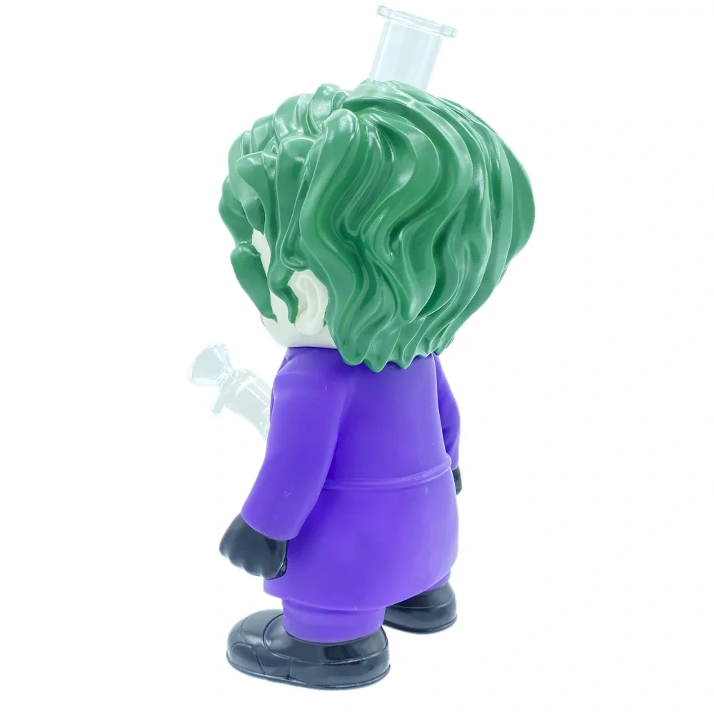 Custom Joker DC Comics Style Resin Glass Water Pipe