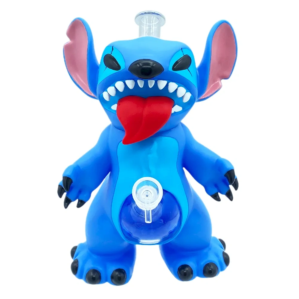 Custom Stitch Lilo & Stitch Style Resin Glass Water Pipe Set