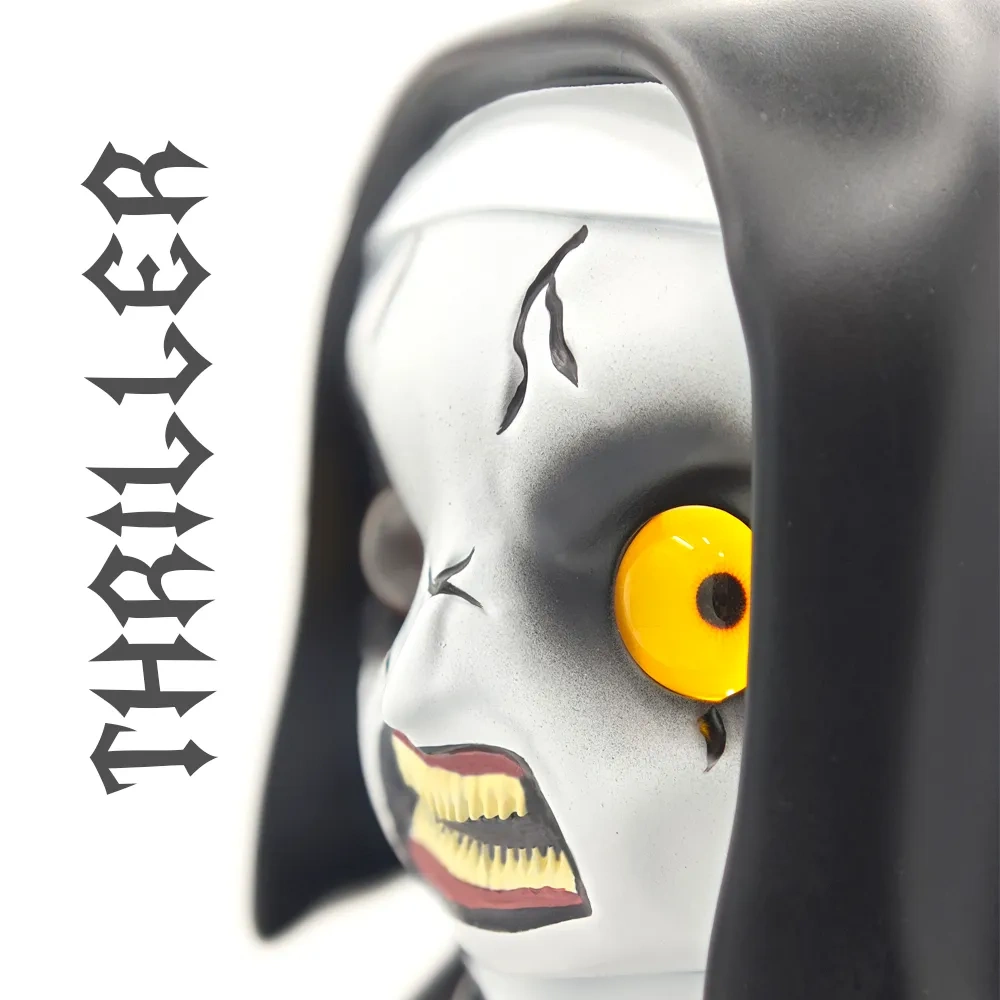 Custom Scary Nun Horror Movie Style Resin Glass Water Pipe