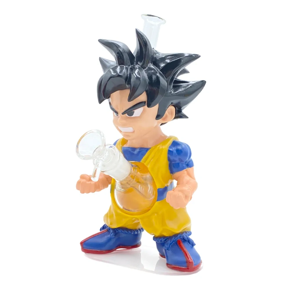 Custom Goku Dragon Ball Super Saiyan Style Resin Glass Water Pipe Set