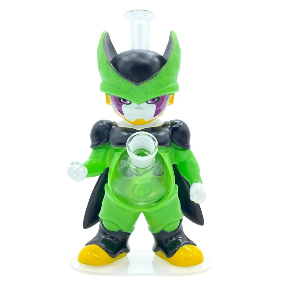 Custom Cell Dragon Ball Z Style Resin Glass Water Pipe Set