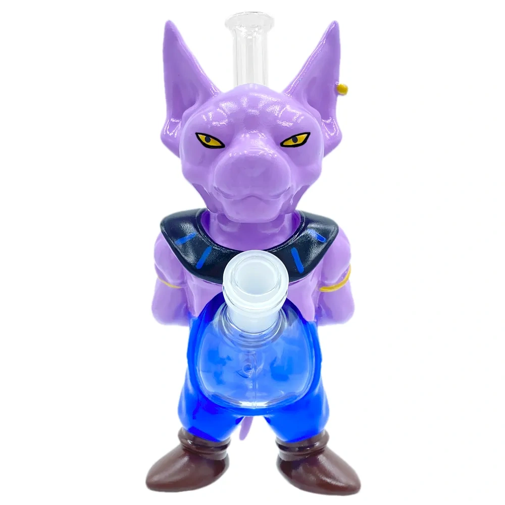 Custom Beerus Dragon Ball Super Style Resin Glass Water Pipe
