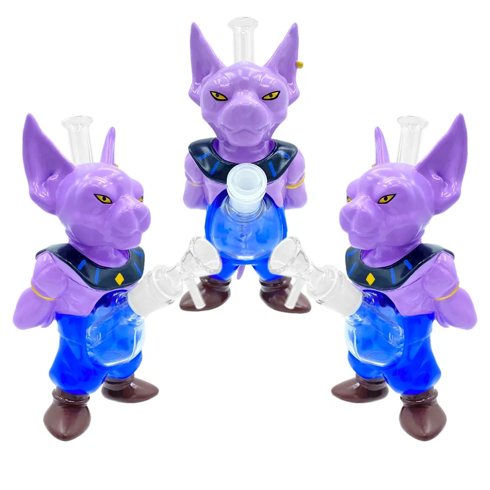Custom Beerus Dragon Ball Super Style Resin Glass Water Pipe