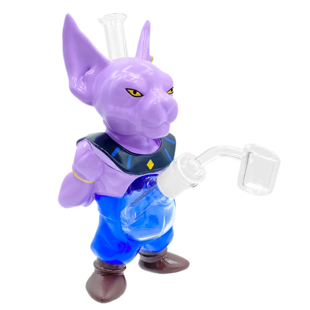 Custom Beerus Dragon Ball Super Style Resin Glass Water Pipe