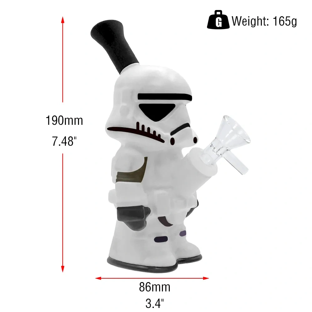 Custom Stormtrooper Star Wars Style Silicone Water Pipe Set