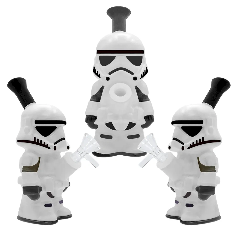 Custom Stormtrooper Star Wars Style Silicone Water Pipe Set