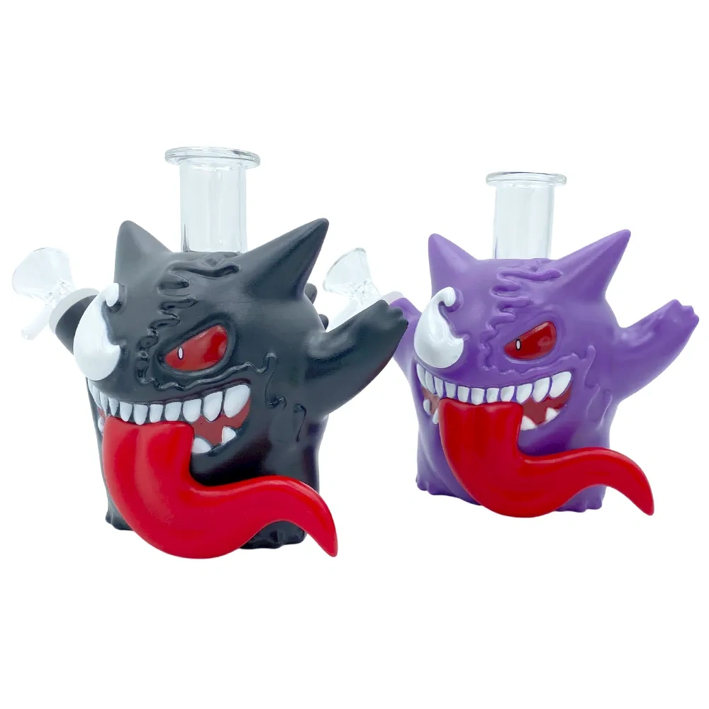 Custom Venom Gengar Mashup Resin Glass Water Pipe
