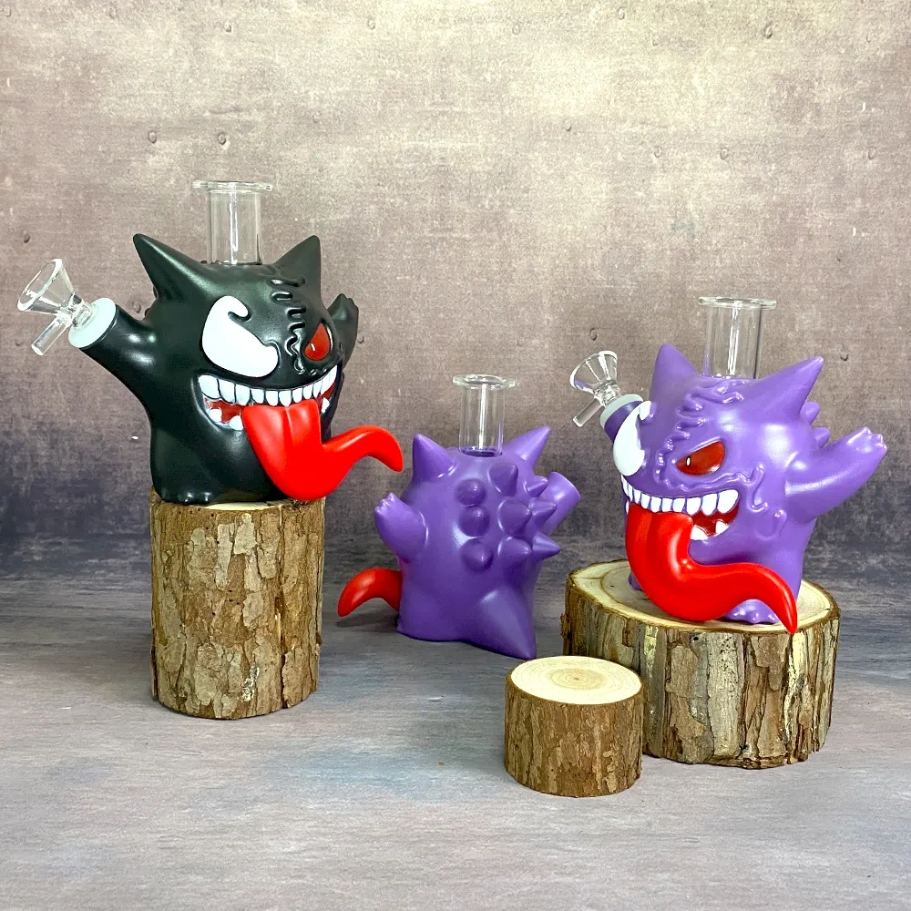 Custom Venom Gengar Mashup Resin Glass Water Pipe