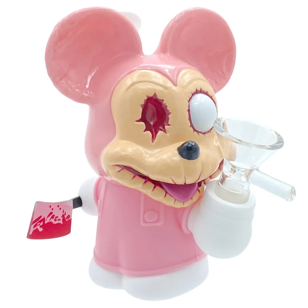 Custom Zombie Mickey Themed Resin Glass Water Pipe
