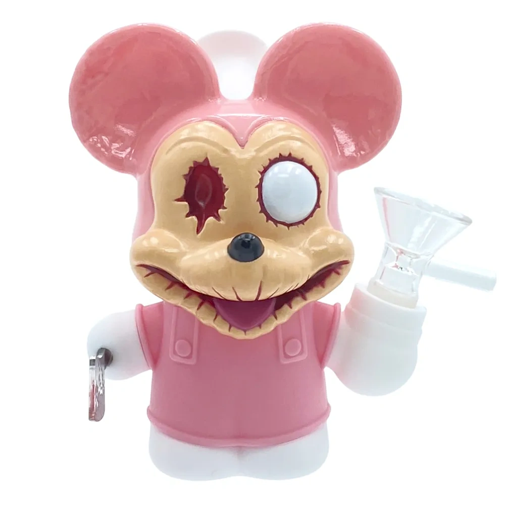 Custom Zombie Mickey Themed Resin Glass Water Pipe