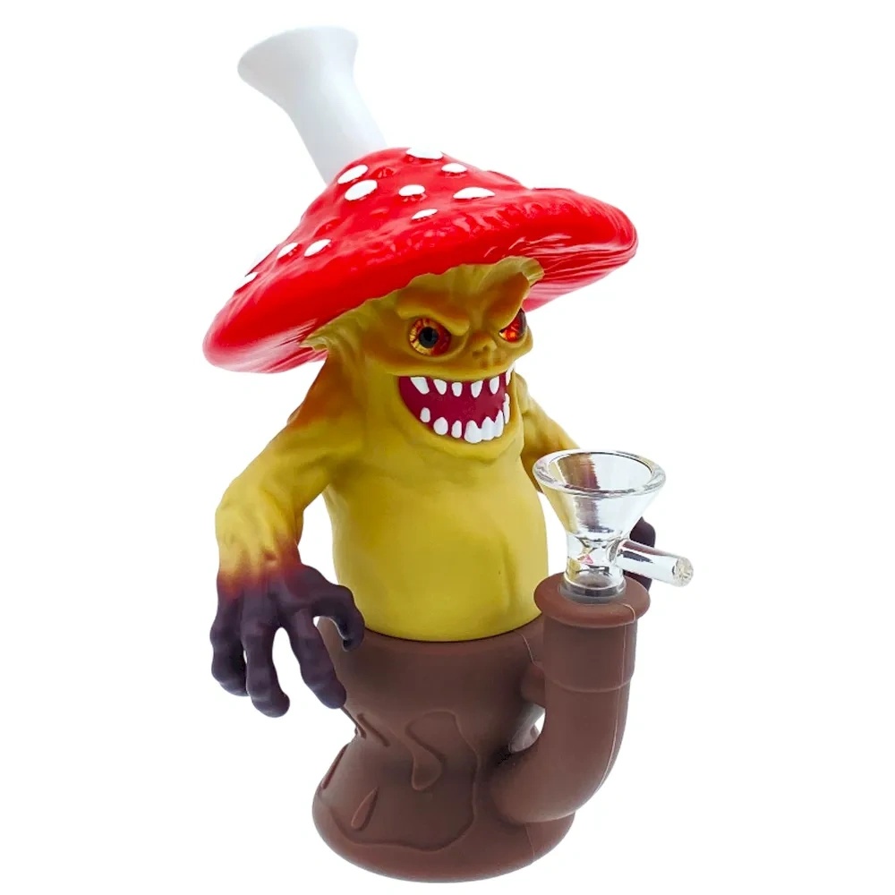 Custom Mushroom Monster Resin Glass Water Pipe