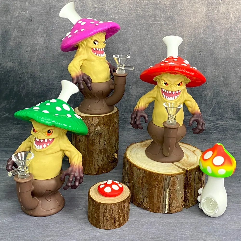 Custom Mushroom Monster Resin Glass Water Pipe
