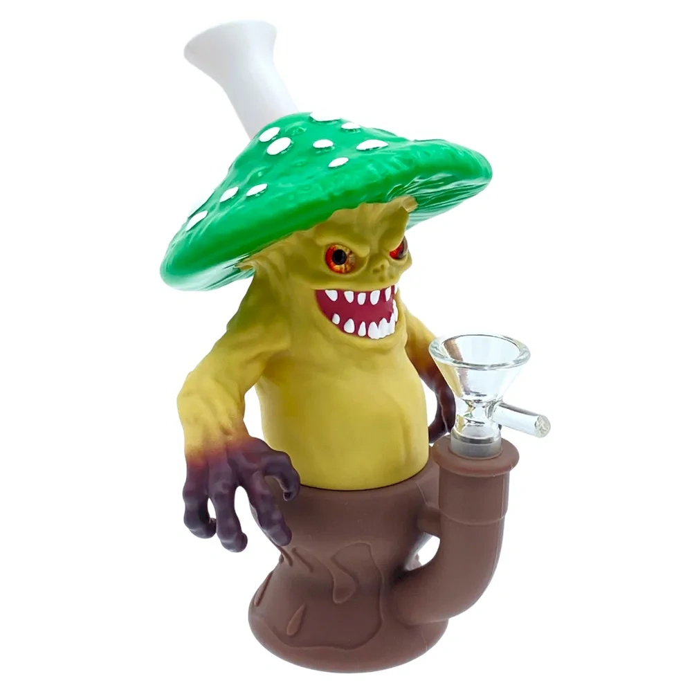 Custom Mushroom Monster Resin Glass Water Pipe