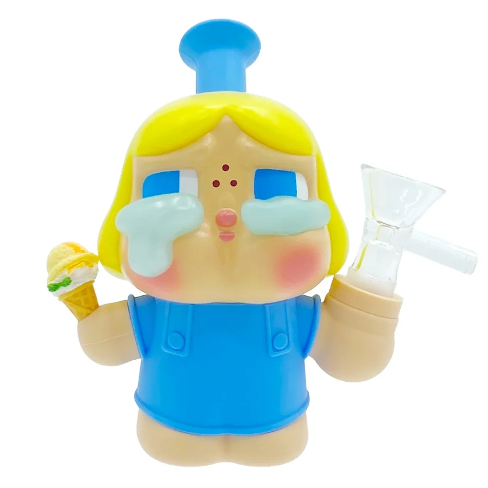 Custom Crying Baby Doll Themed Resin Glass Water Pipe