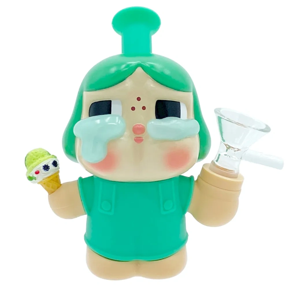 Custom Crying Baby Doll Themed Resin Glass Water Pipe